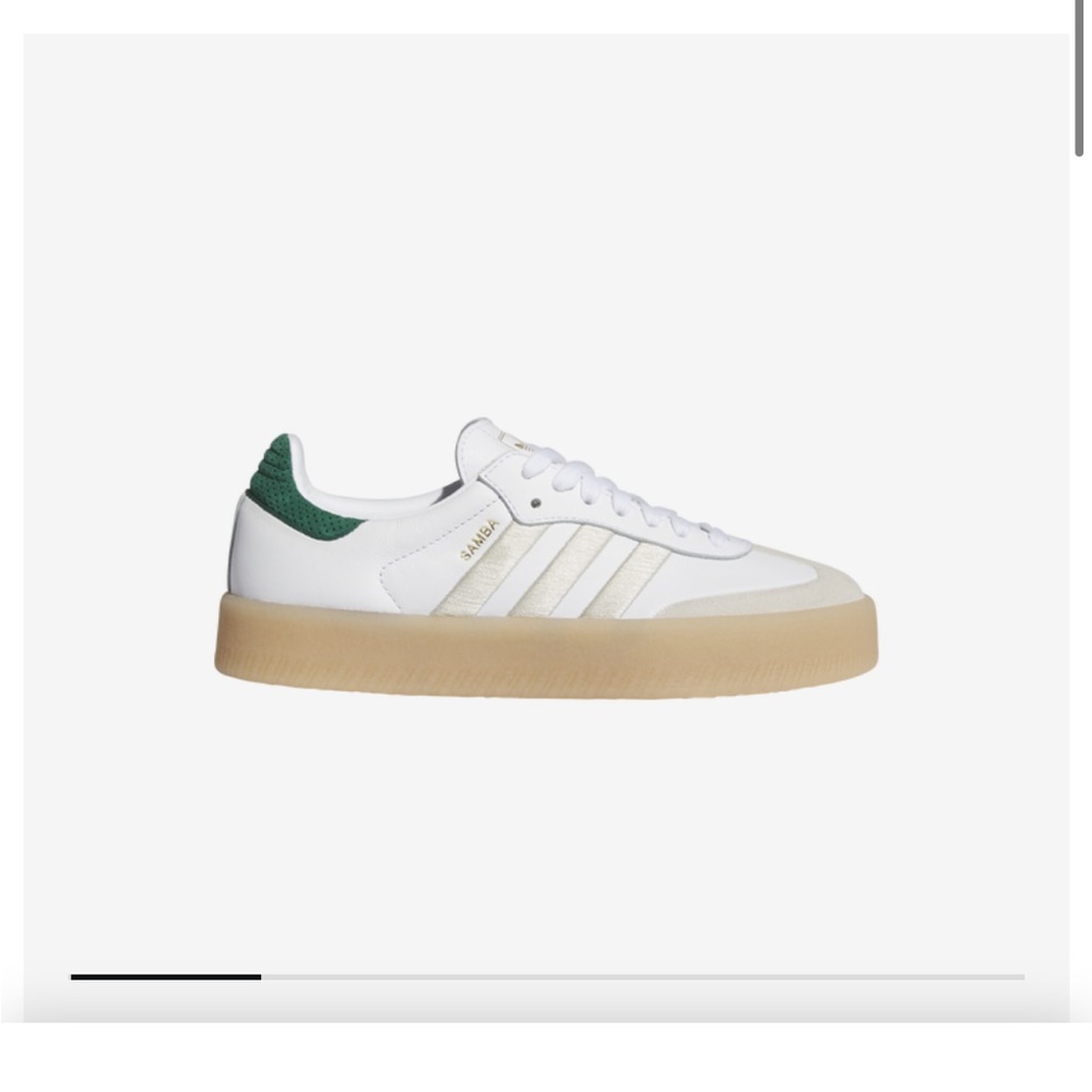 GUC Adidas sambas w/ green heel
